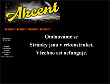 Tablet Screenshot of akcent-blansko.cz